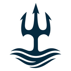 Trident Wave Logo © designer_hubs