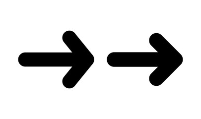 Arrow icon logo design. Arrow sign and symbol for web design.