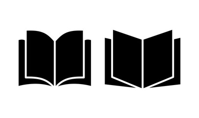 Book icon logo design. open book sign and symbol. ebook icon