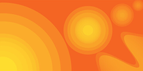 Abstract orange wavy background. Fluid shapes composition. Eps10 vector