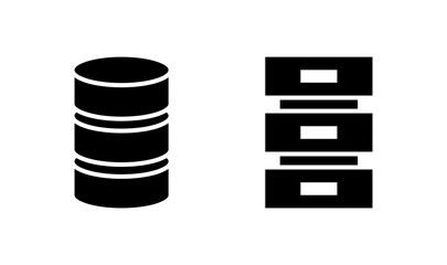 Database icon logo design. database sign and symbol