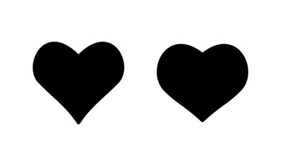 Love icon logo design. Heart sign and symbol. Like icon vector.