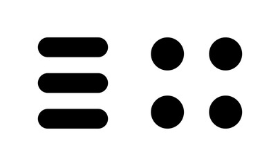 Fototapeta premium Menu icon logo design. web menu sign and symbol. hamburger menu symbol