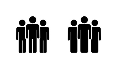 people icon logo design. person sign and symbol. User Icon vector
