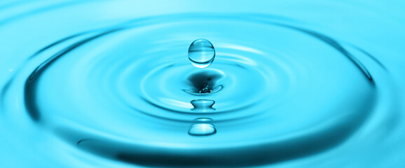 Splash of color water, closeup