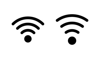Wifi icon logo design. signal sign and symbol. Wireless  icon