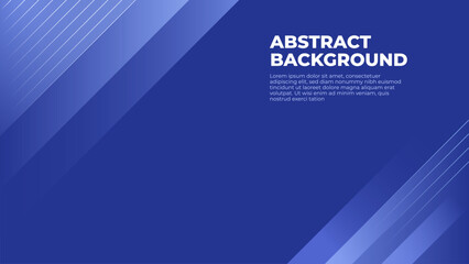 Simple minimalist abstract background with blue gradient color and copy space for business, presentation, event and promotion content