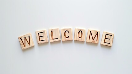 Welcome Wooden Tiles