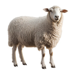 Obraz premium Black and White Rams with Curved Horns Isolated on Transparent Background – High-Resolution Livestock Image