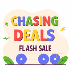 Fototapeta premium Discover budget-friendly deals exciting discounts in our flash sale event!