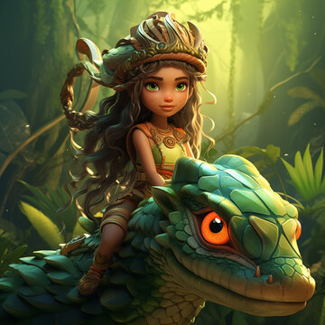 Lantern of Legends: Quest for the Lost Princess (Zuri, Guardian of the Jungle, Riding on Revan)