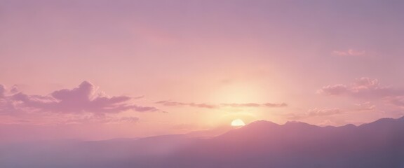 Soft pastel pink, blue, yellow gradient  Fuzzy sunset effect , art, dreamy