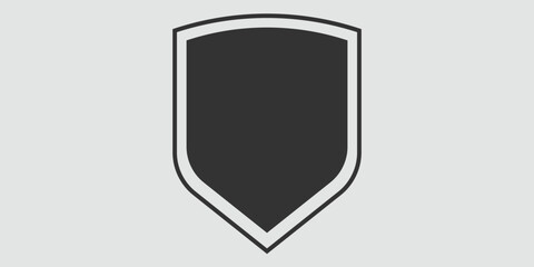 Shield icon vector. Safe and protect logo.