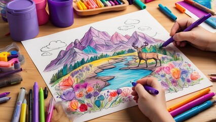 "Planting Knowledge Trees: Birds of the Future Unfold Wisdom in a Timeless Library"