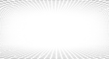 Dotted Dimension: Abstract Perspective, Subtle Gray Halftone Pattern for Design & Backgrounds, Illusion of Depth and Space