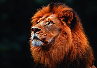 Fototapeta premium Majestic lion portrait