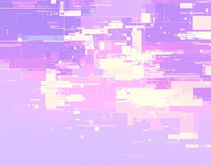 Obraz premium パステルカラーのグリッジノイズ