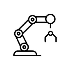 ai in robotic system on transparent background for web and graphic design