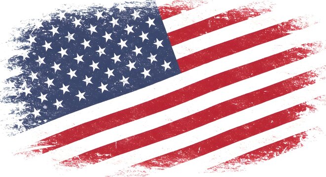 Distressed American Flag A Patriotism Graphic Design Element