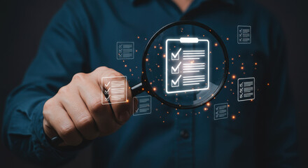 Checklist Audit: Magnifying Compliance & Quality. Document Review & Verification for Business Excellence & Data Control. Ensuring Accuracy & Efficiency!