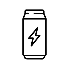 Energy drink on transparent background for web and graphic design