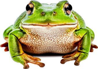 Obraz premium rana, verde, anfíbio, animal, naturaleza, árbol, hyla, fauna, aislada, macro, blanco, sapa