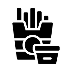 fries glyph icon