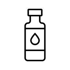 Collection of bottle icons in water drop style. bottle vector icon