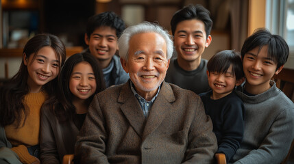 Fototapeta premium お爺さんと孫