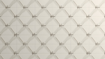 Hexagonal porcelain tiles with minimalist geometric design, orderly cement-toned texture, seamless modern backdrop, HD neutral palette.