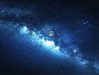 Night sky filled with stars and a meteor shower providing a beautiful celestial view of the universe and natural wonder