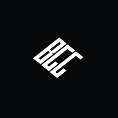 BGG letter logo design on black background.