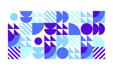 Abstract geometric background graphic. Simple light blue geometric shapes composition on white background, for use on presentations, flayers, business cards, posters, banners. Geometric vector