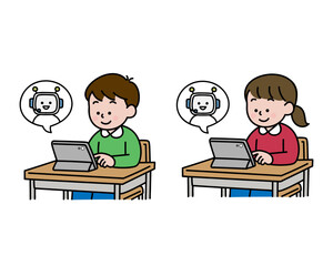 AI先生と学ぶ小学生 / Kids Learning with AI Tutor
