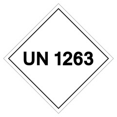 UN 1263 Symbol Sign , Vector Illustration, Isolate On White Background Label.EPS10