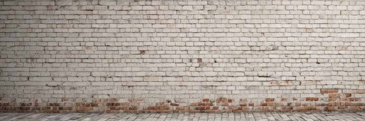 Obraz premium Aged white brick wall, heavily textured with grunge and weathering , texture, aged