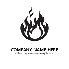 Fire Logo Company Design Illustration Vector Graphic Image