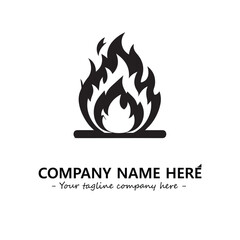 Fire Logo Company Design Illustration Vector Graphic Image