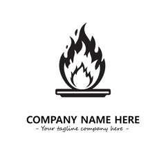 Fire Logo Company Design Illustration Vector Graphic Image
