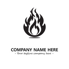 Fire Logo Company Design Illustration Vector Graphic Image
