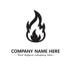 Fire Logo Company Design Illustration Vector Graphic Image