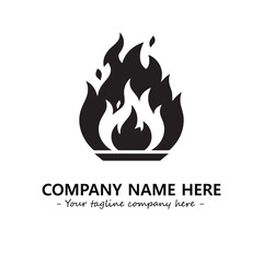 Fire Logo Company Design Illustration Vector Graphic Image