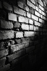 A detailed brick wall background featuring brick wall background texture. AI generative