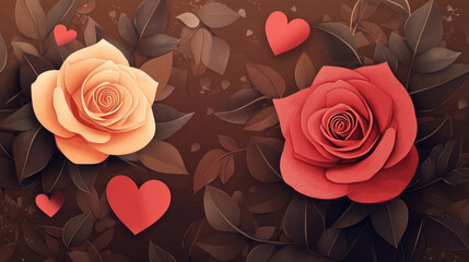 A creative Valentine card set featuring valentine card love romantic and design elements in various layouts and styles perfect for seasonal greetings. AI generative