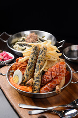 Tteokbokki and fried foods, Korean food menu
