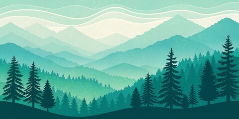 winter mountain landscape