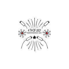 United States Independence Day Background. Fourth of July.