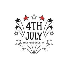 United States Independence Day Background. Fourth of July.