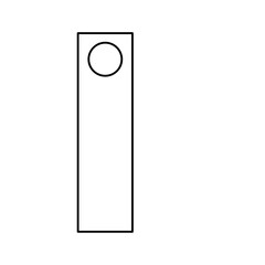Door hanger label