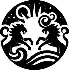 sketch illustration icon logo symbol animal mythology ethnic traditional